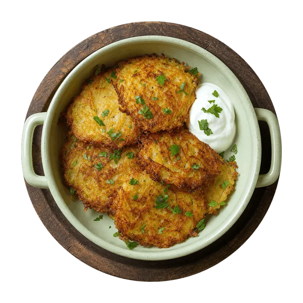 Картофельные драники с луком Картофельные драники с луком